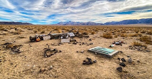 Fan tributes at the Joshua Tree site